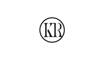 Fototapeta premium KR, RK, K, R Abstract Letters Logo Monogram 