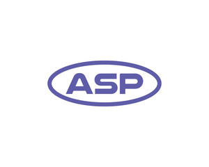 ASP logo design vector template