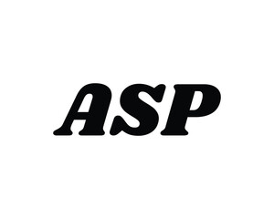 ASP logo design vector template
