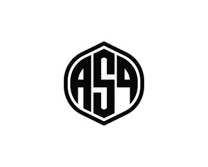 ASQ Logo design vector template