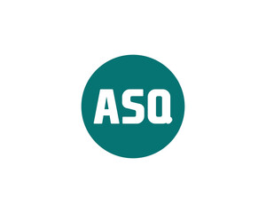 ASQ Logo design vector template