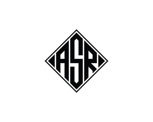 ASR Logo design vector template