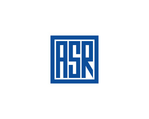 ASR Logo design vector template