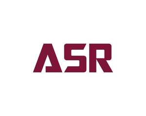 ASR Logo design vector template