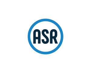 ASR Logo design vector template