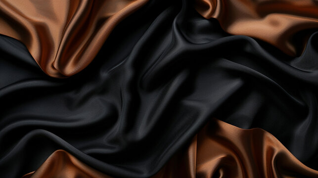 Black and Brown silk background