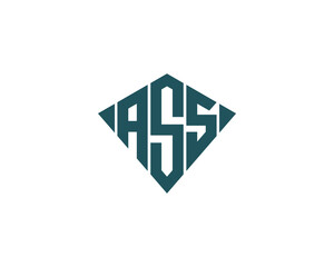 ASS logo design vector template