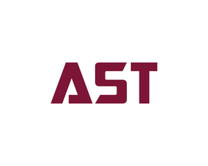 AST logo design vector template