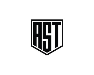 AST logo design vector template