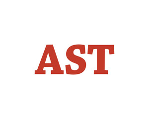 AST logo design vector template