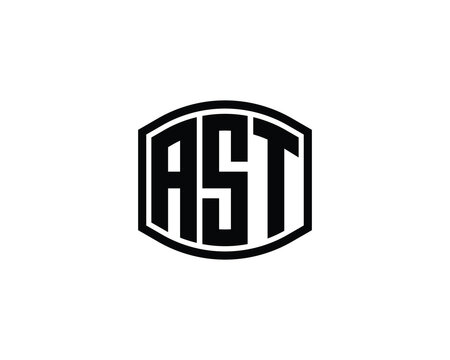 AST logo design vector template
