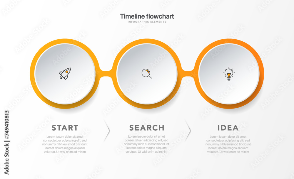 Poster timeline infographic design with options or steps. infographics for business concept. can be used fo