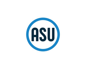 ASU Logo design vector template