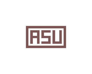 ASU Logo design vector template