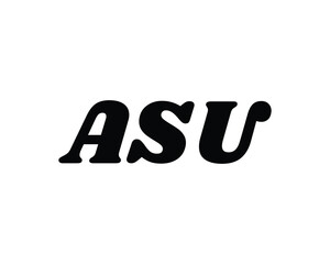 ASU Logo design vector template