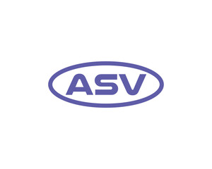 ASV logo design vector template