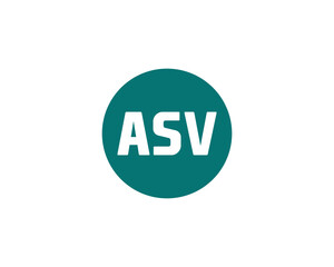 ASV logo design vector template