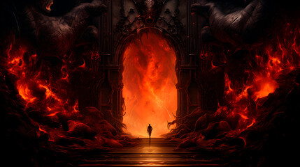 the gates of hell, entrance to hell