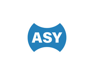 ASY Logo design vector template