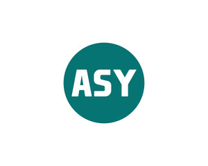 ASY Logo design vector template