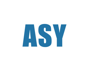 ASY Logo design vector template