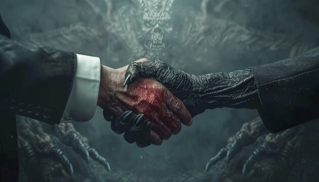 A man's handshake with the devil is not a pure business transaction.