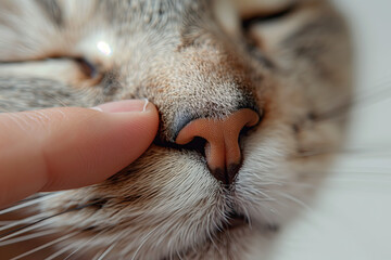 Close-up of a cat's nose