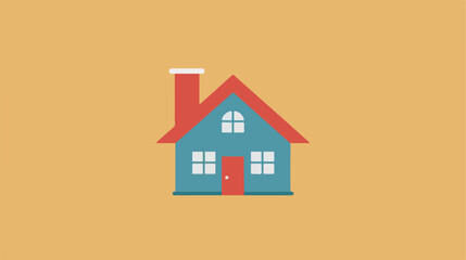 Fototapeta na wymiar Simple family home icon. Universal home icon to use