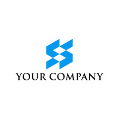 abstract SS logo concept