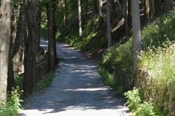 Via alle Colme a Brunate, Como, Lombardia, Italia.