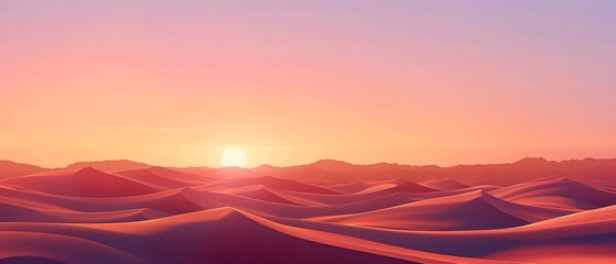 Fototapeta na wymiar Landscape Vast desert. copy space. for Ramadan banner. presentation.