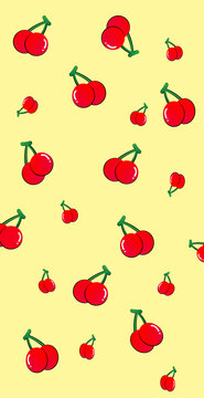 Cherry Pattern Background