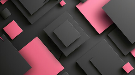 Black and Pink abstract shape background presentation design. PowerPoint and Business background.