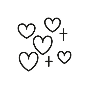 heart outline line icon