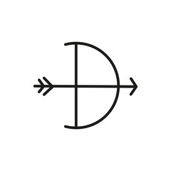 cupid arrow glyph icon