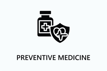 Preventive Medicine icon or logo sign symbol vector illustration