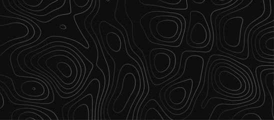 Abstract outline topographic contour map background. Dark texture background for your perfect interior. Old paper texture design .geographical map Imitation.	