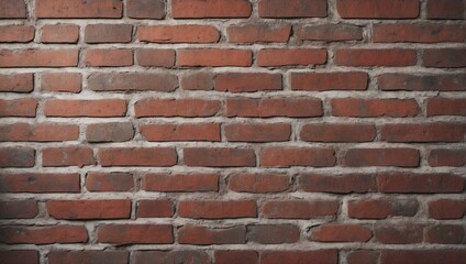 Fototapeta premium Vintage Red Brick Wall Texture with Grunge Effect. AI Generated 