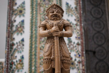 Obraz premium Thai temple decoration base on ramayana