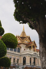 Fototapeta premium Muti-Layer roof in traditional Thai style