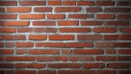 Fototapeta premium Distressed Red Brick Wall Background Texture. AI Generated 