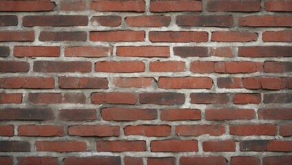 Vintage Grunge Red Brick Wall Texture. AI Generated 