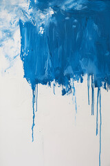 Artistic abstract oil white and blue painted background. Texture, background, art, Abstract blue...