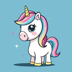 flat color Unicron on a solid blue background