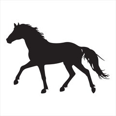 Horses silhouette vector illustration,Horse silhouettes