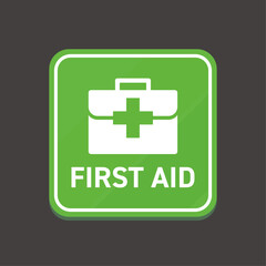Obraz premium First Aid Sign