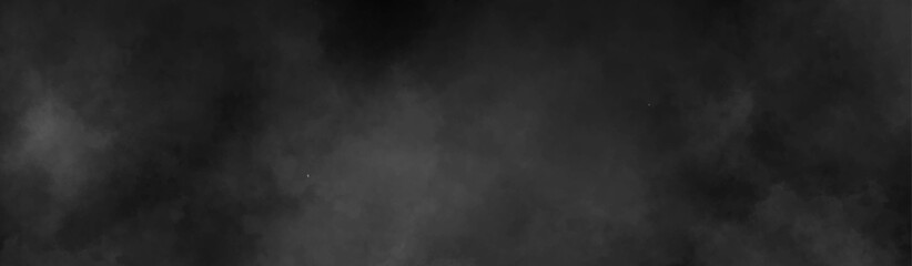Abstract background with gray paper texture and dark watercolor painting background. smoke fog or clouds in center with dark border grunge design. black and gray grunge watercolor background.