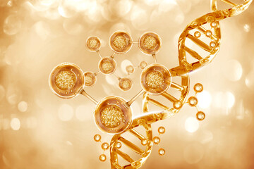 gold molecule gold chromosome