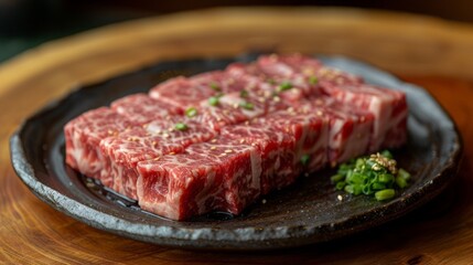 Fototapeta premium Japanese fresh Karubi for BBQ