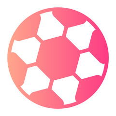 Fototapeta premium soccer ball gradient icon